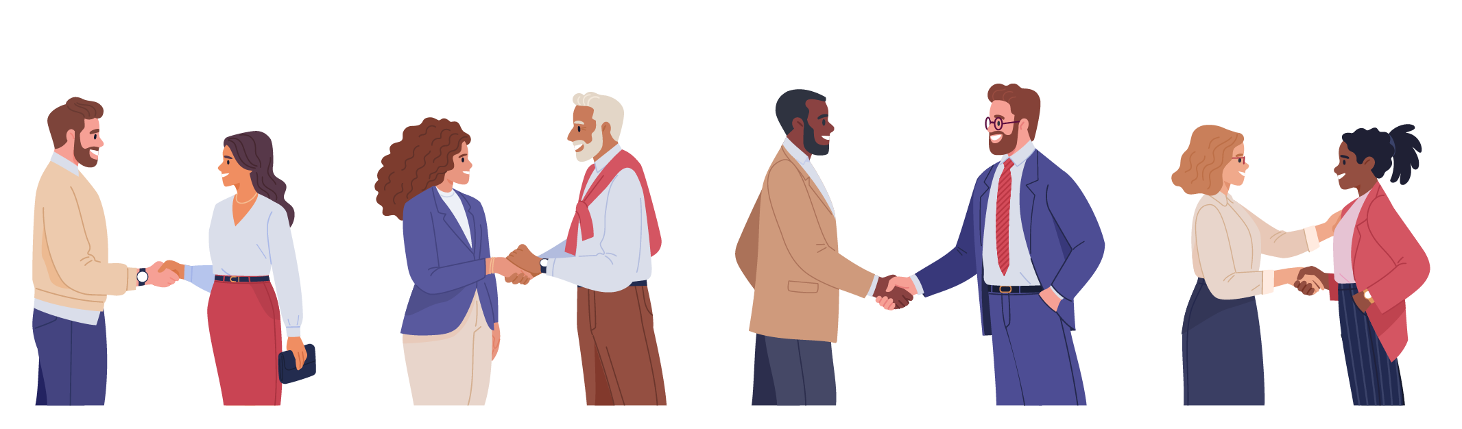 people greeting