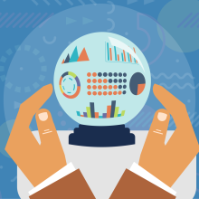 Icon showing hands with a crystal ball